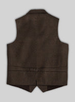Italian Highlander Dark Brown Tweed Hunting Vest - StudioSuits