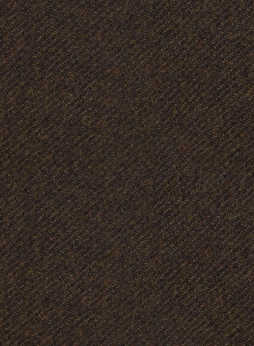 Italian Highlander Dark Brown Tweed Hunting Vest - StudioSuits