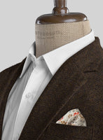 Italian Highlander Dark Brown Tweed Jacket - StudioSuits