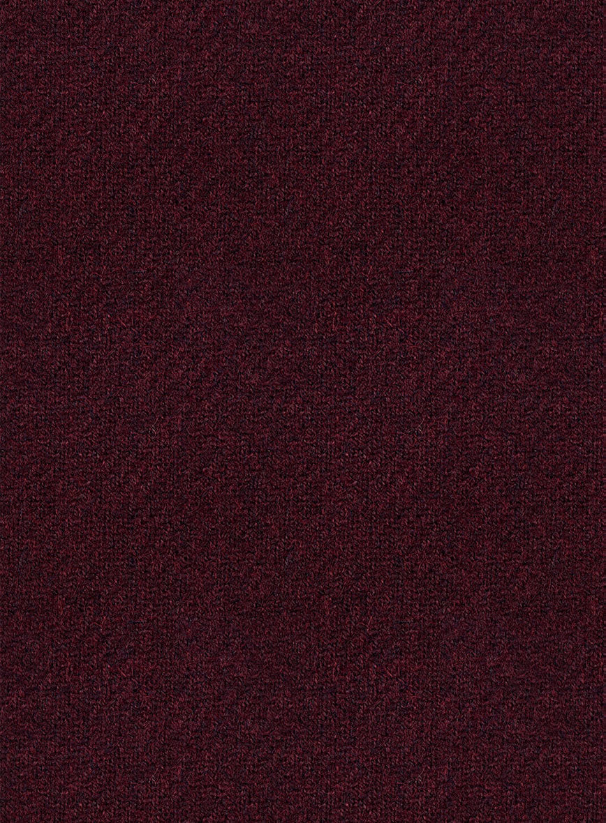 Italian Highlander Wine Tweed Pants - StudioSuits