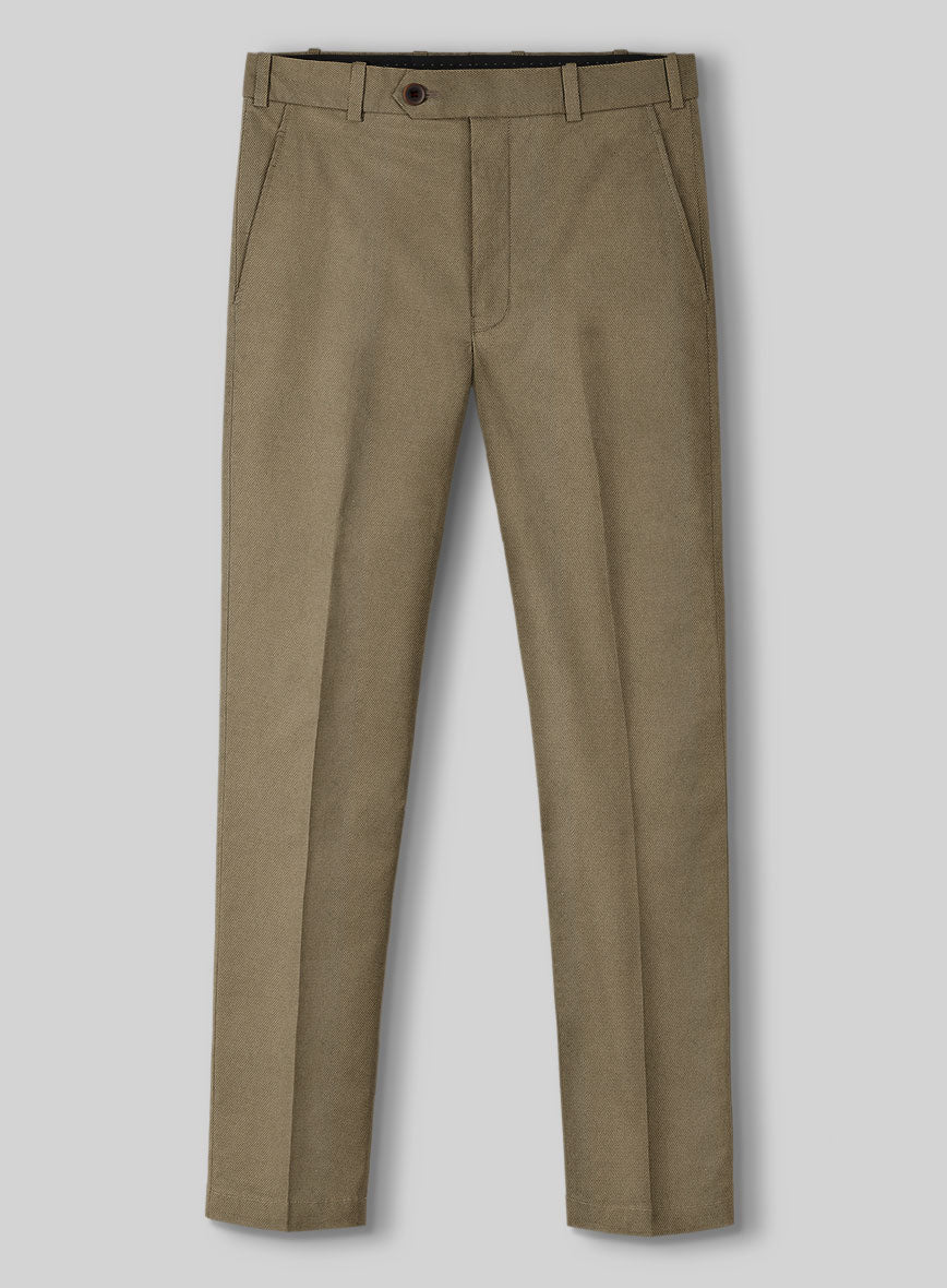 Italian Hunter Khaki Cotton Stretch Suit - StudioSuits