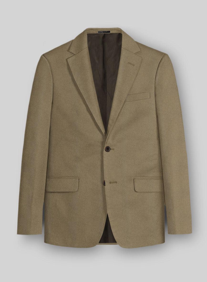 Italian Hunter Khaki Cotton Stretch Suit - StudioSuits