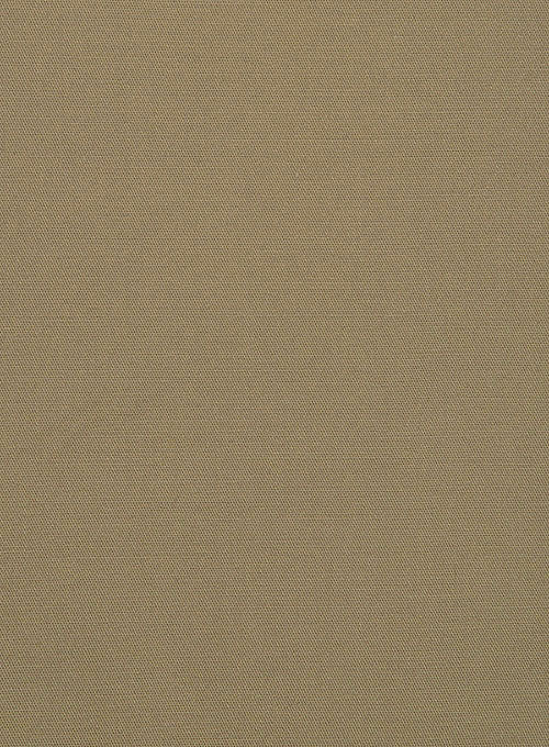 Italian Hunter Khaki Cotton Stretch Jacket - StudioSuits