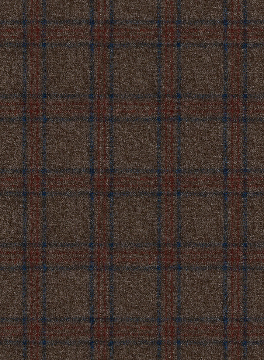 Italian Iana Brown Wool Pants - StudioSuits