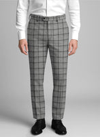 Italian Ironclad Check Tweed Pants - StudioSuits