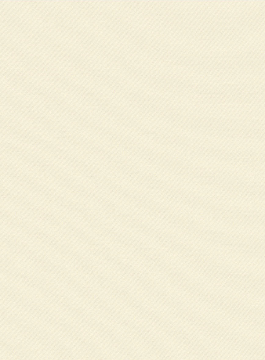 Italian Ivory Cotton Stretch Shorts - StudioSuits