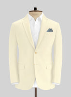 Italian Ivory Cotton Stretch Suit - StudioSuits