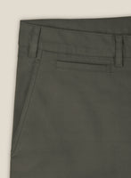 Italian Ivy Green Cotton Stretch Shorts - StudioSuits