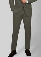 Italian Ivy Green Cotton Stretch Suit - StudioSuits