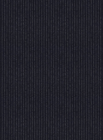 Italian Jague Blue Pinstripe Flannel Jacket - StudioSuits