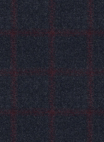 Italian Jamen Blue Checks Flannel Jacket - StudioSuits