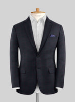 Italian Jamen Blue Checks Flannel Suit - StudioSuits
