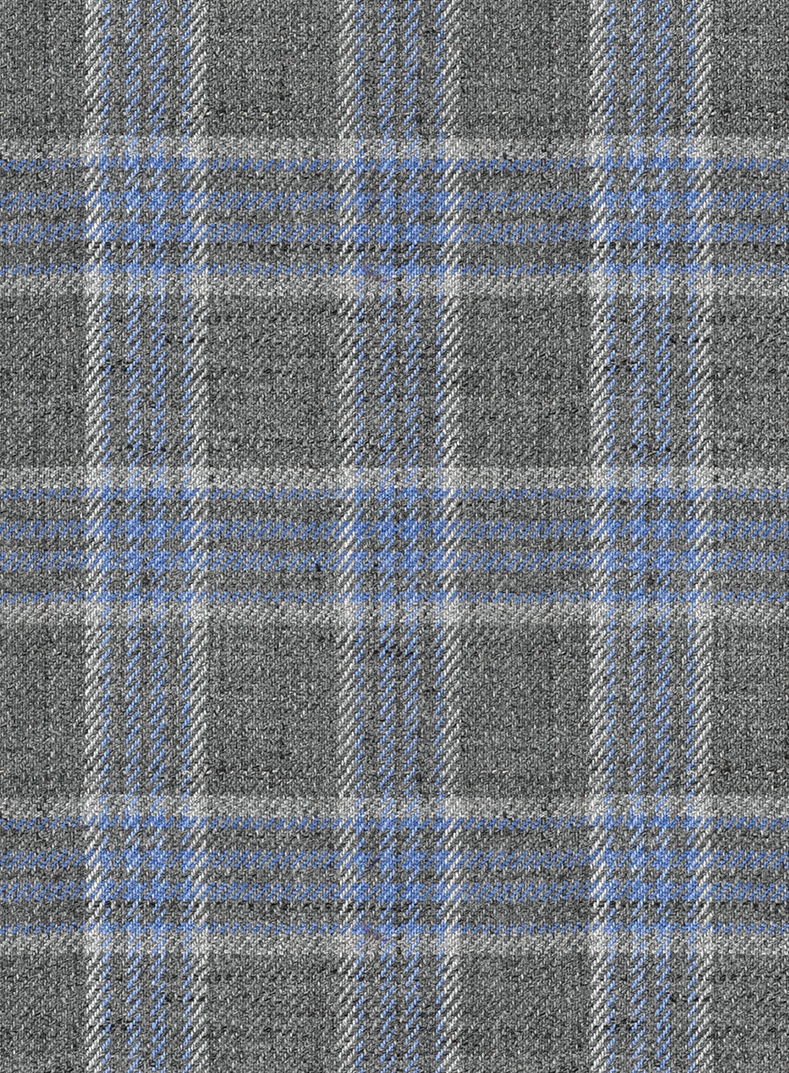 Italian Joa Gray Wool Pants - StudioSuits