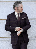 Italian Lark Purple Checks Flannel Jacket - StudioSuits