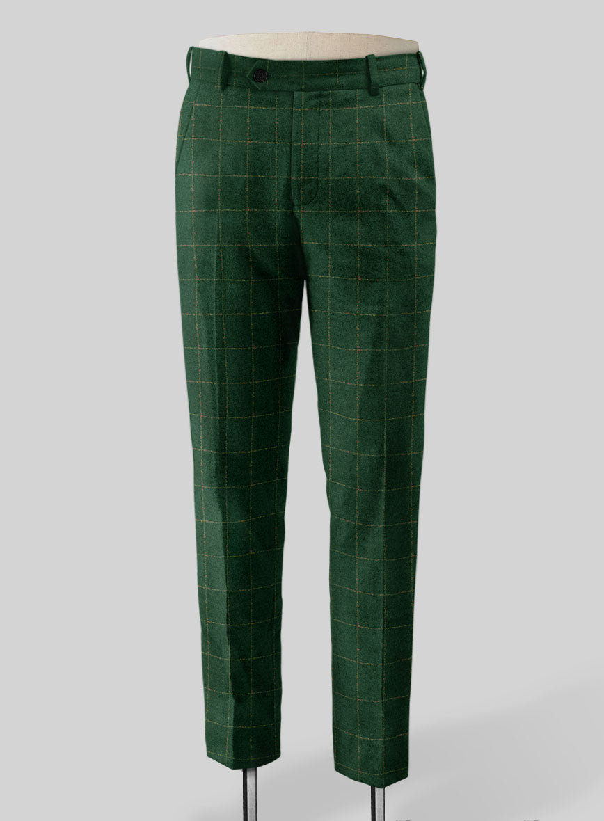 Italian Lico Checks Tweed Pants - StudioSuits