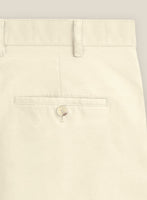 Italian Light Beige Cotton Stretch Shorts - StudioSuits