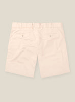 Italian Light Pink Cotton Stretch Shorts - StudioSuits