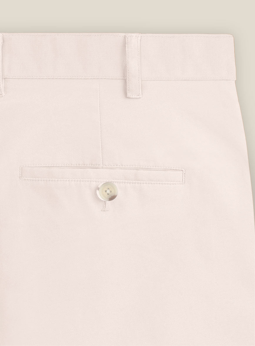 Italian Light Pink Cotton Stretch Shorts - StudioSuits