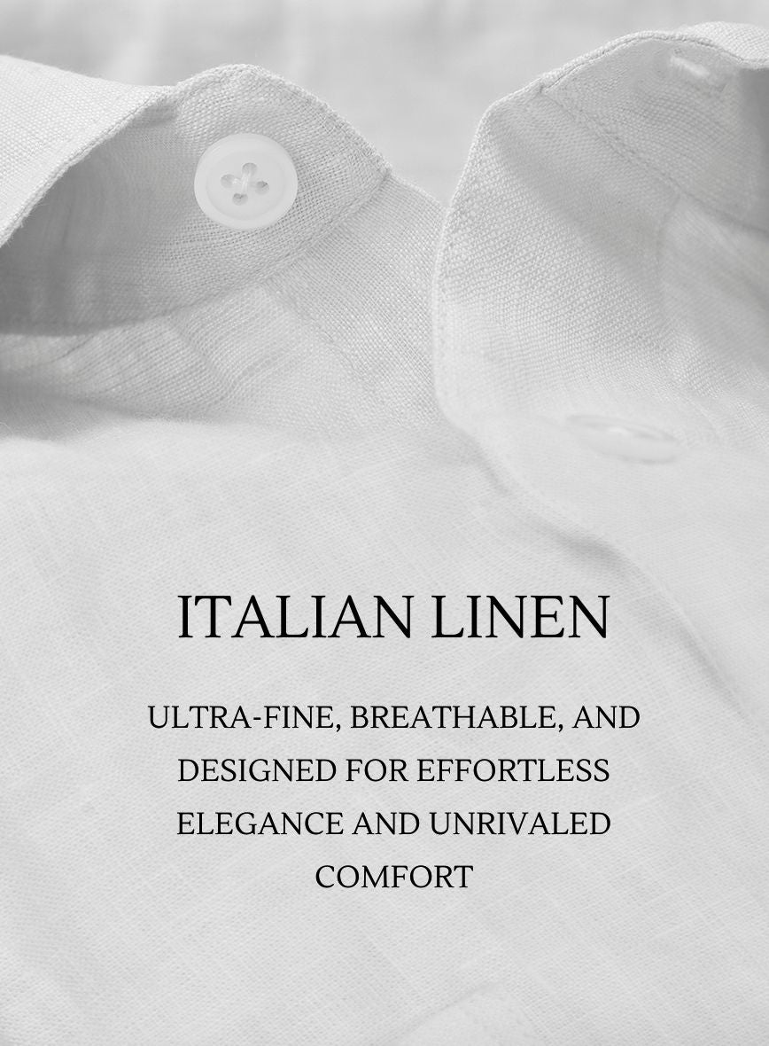 Italian Linen Isra Shirt - StudioSuits