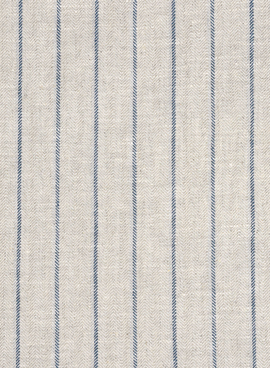 Italian Linen Belvano Stripe Pants - StudioSuits