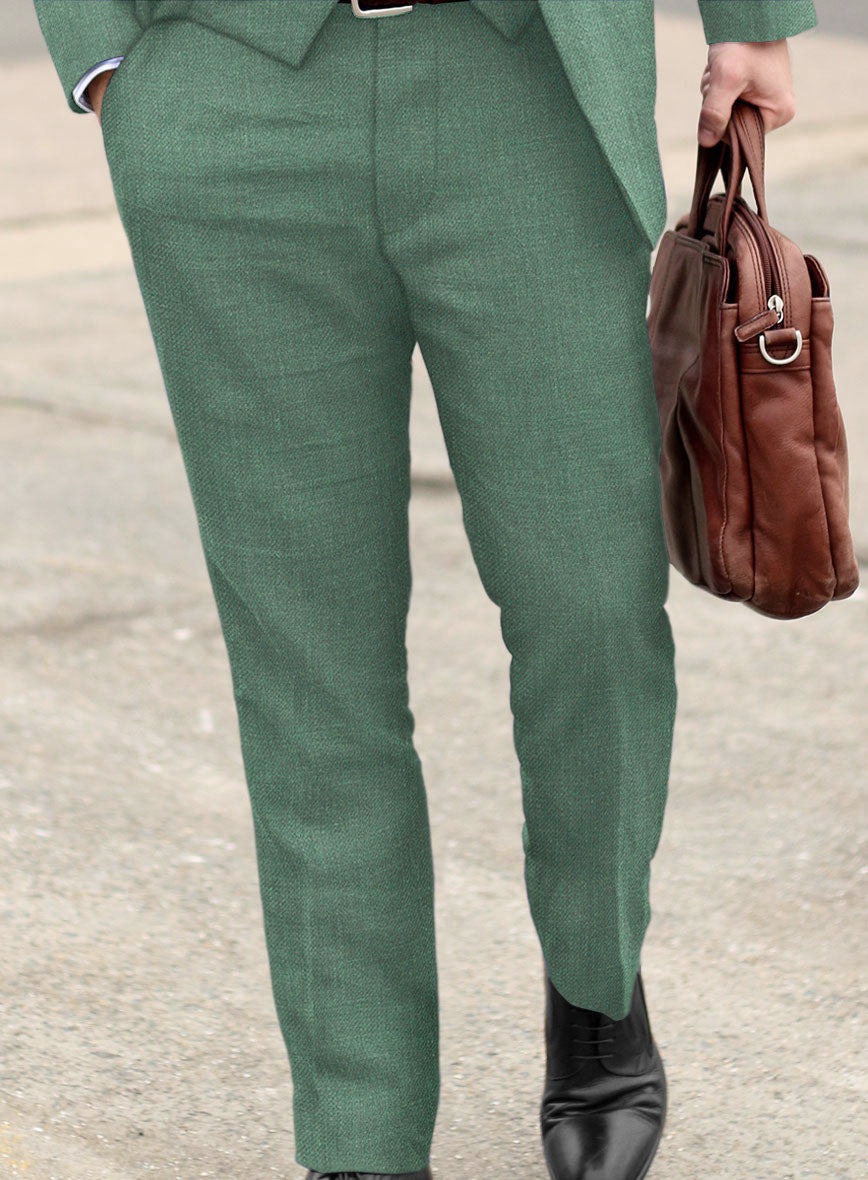 Italian Linen Brandy Green Pants – StudioSuits