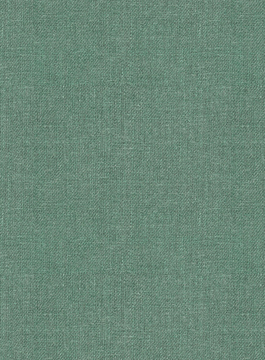 Italian Linen Brandy Green Pants - StudioSuits