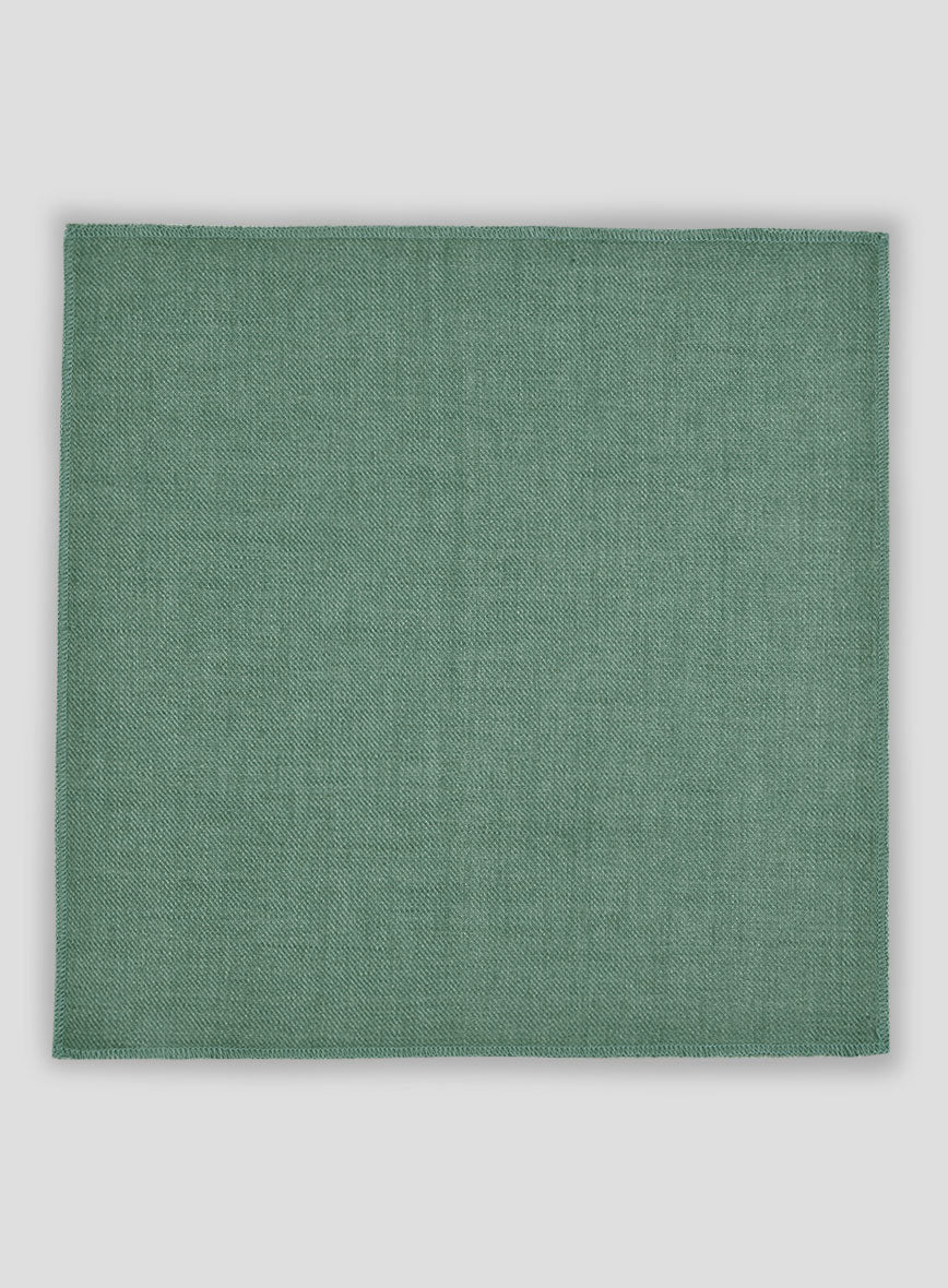 Italian Linen Pocket Square - Brandy Green - StudioSuits