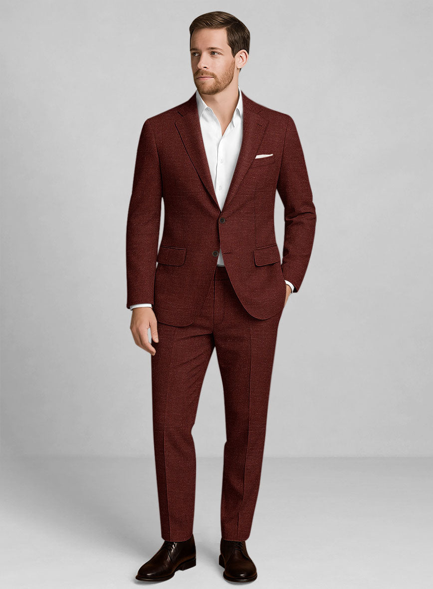 Italian Linen Terra Brown Suit - StudioSuits