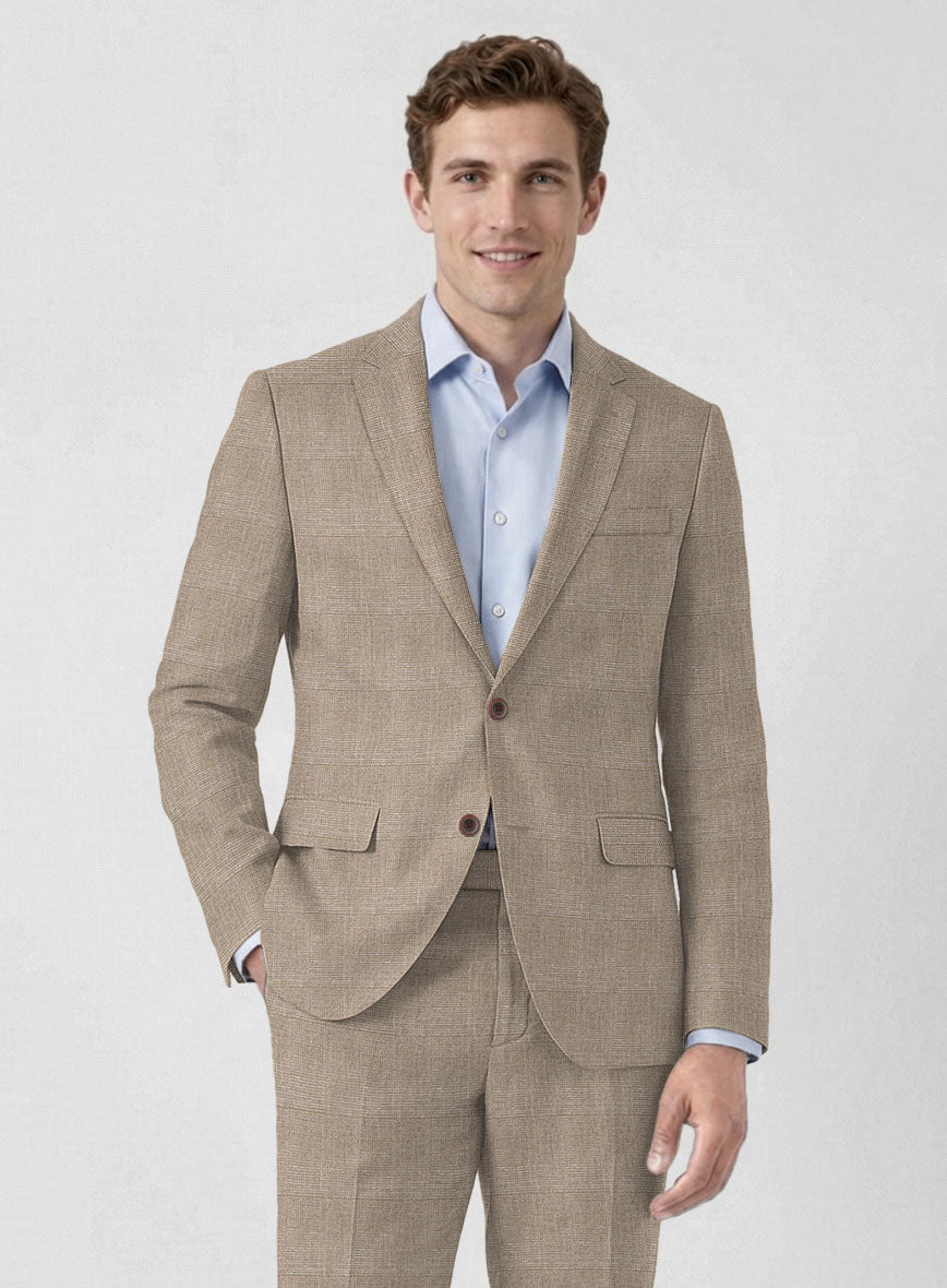 Italian Linen Vittorio Check Jacket - StudioSuits