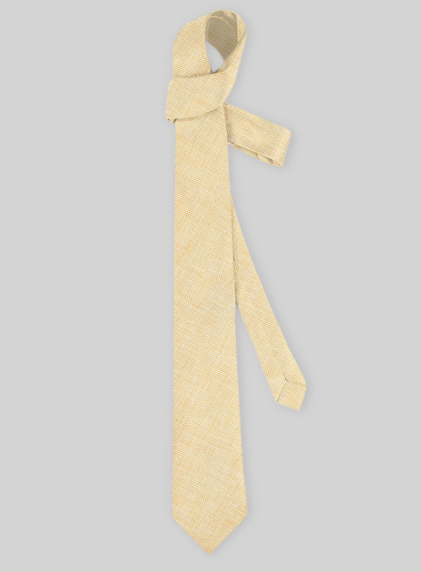 Italian Linen Tie - Daffodil Yellow - StudioSuits