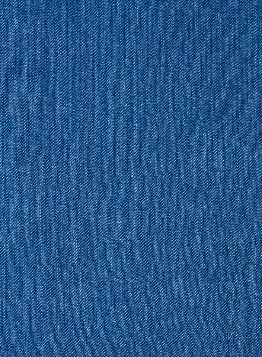 Italian Linen French Blue Pants - StudioSuits