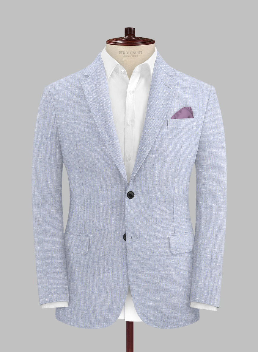 Italian Linen Lavender Mist Jacket - StudioSuits