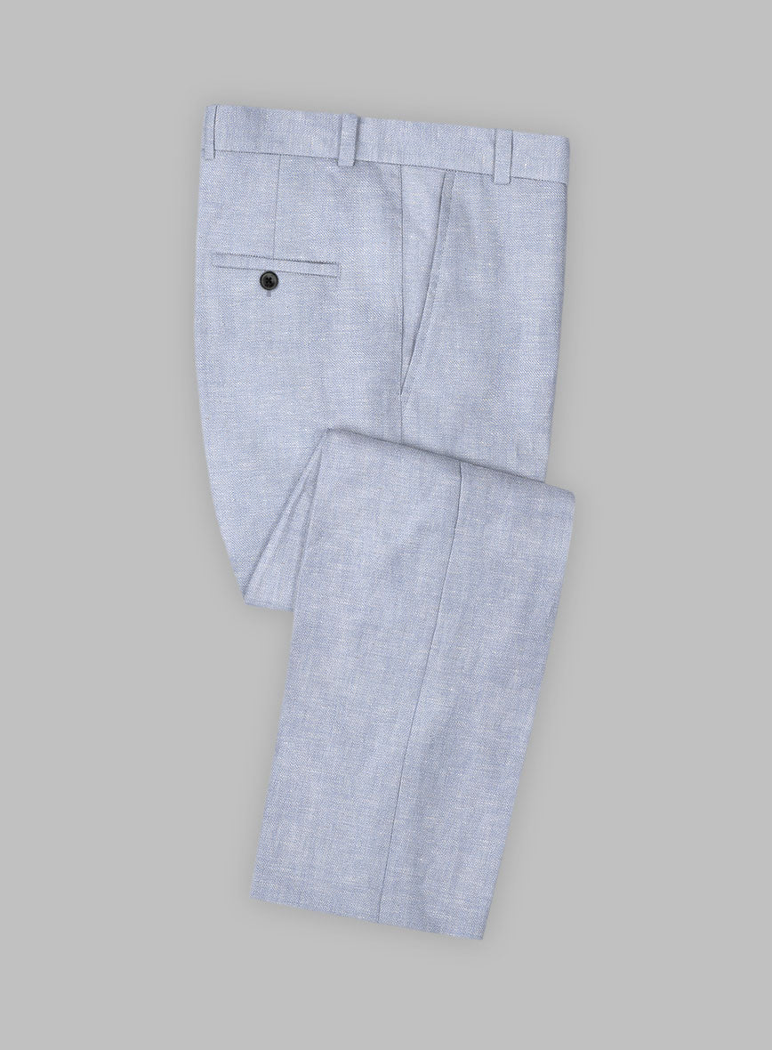 Italian Linen Lavender Mist Pants - StudioSuits
