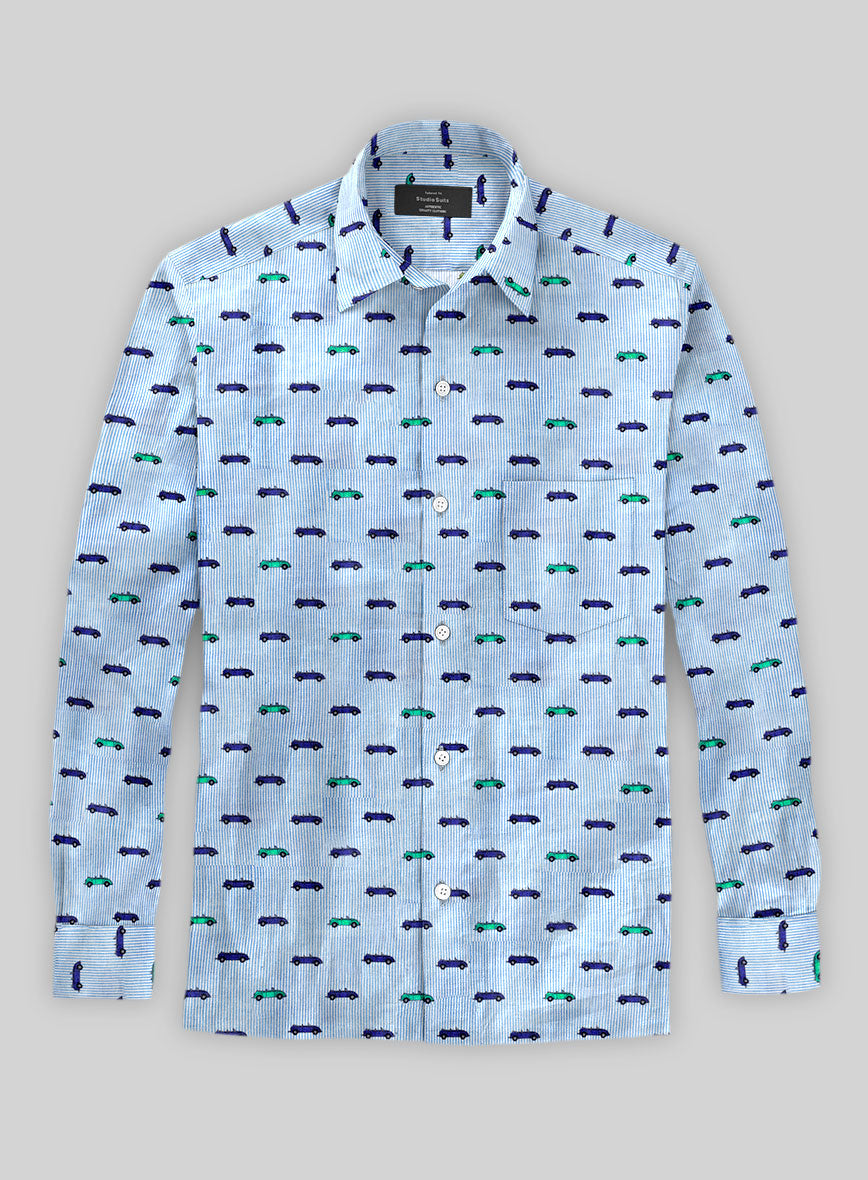 Italian Linen Luggo Shirt - StudioSuits