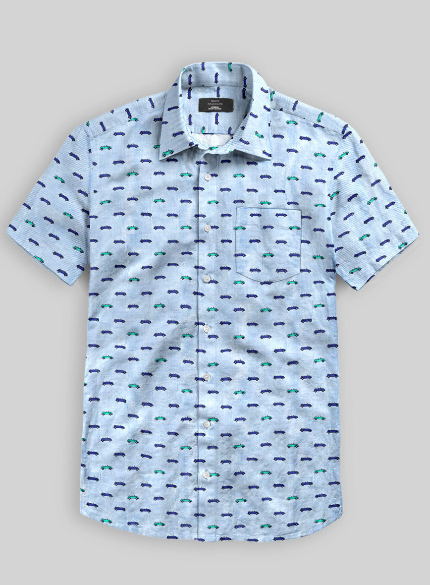 Italian Linen Luggo Shirt - StudioSuits