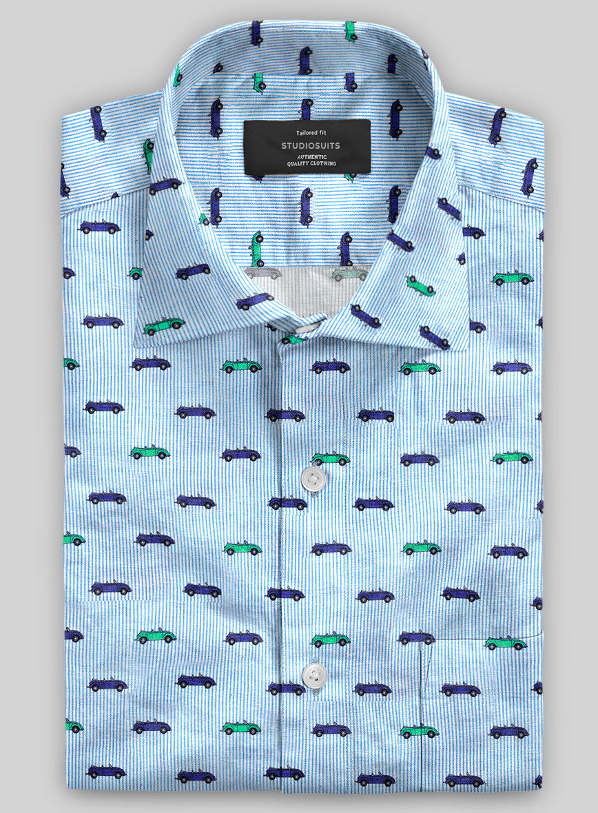 Italian Linen Luggo Shirt - StudioSuits