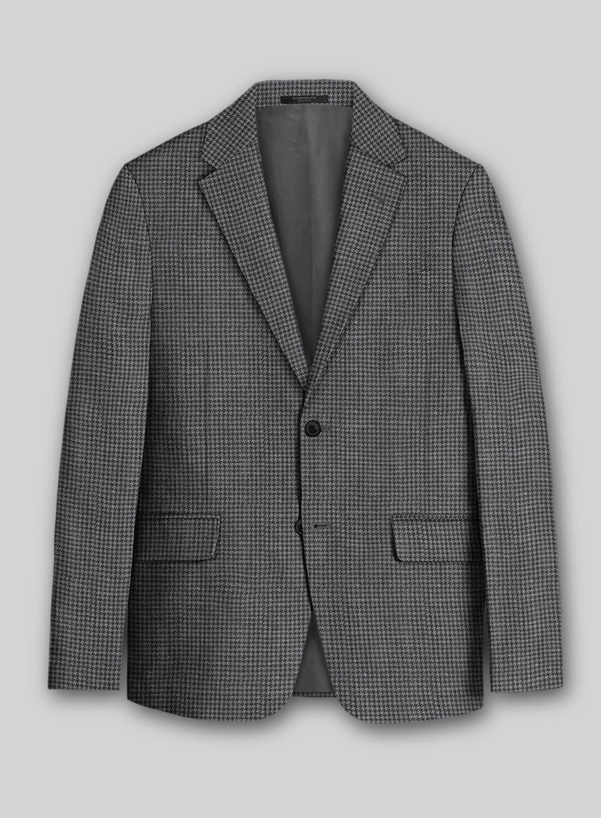 Italian Linen Lupesco Houndstooth Jacket - StudioSuits