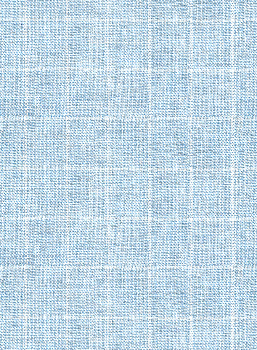 Italian Linen Lusso Blue Jacket - StudioSuits