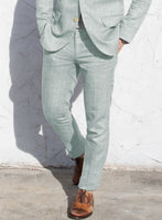 Italian Linen Lusso Summer Green Suit - StudioSuits