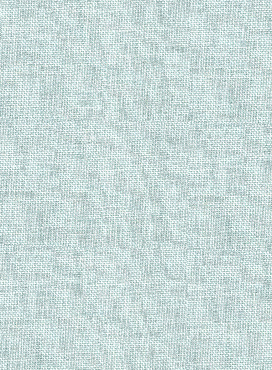 Italian Linen Mint Green Shorts - StudioSuits