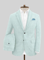 Italian Linen Mint Green Suit - StudioSuits