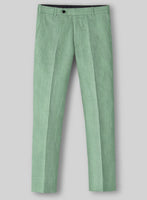 Italian Linen Mojito Green Pants - StudioSuits