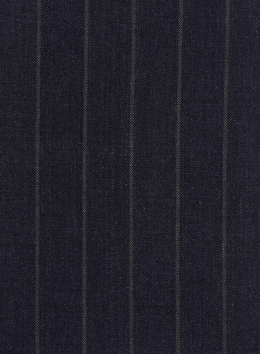 Italian Linen Naviero Stripe Pants - StudioSuits