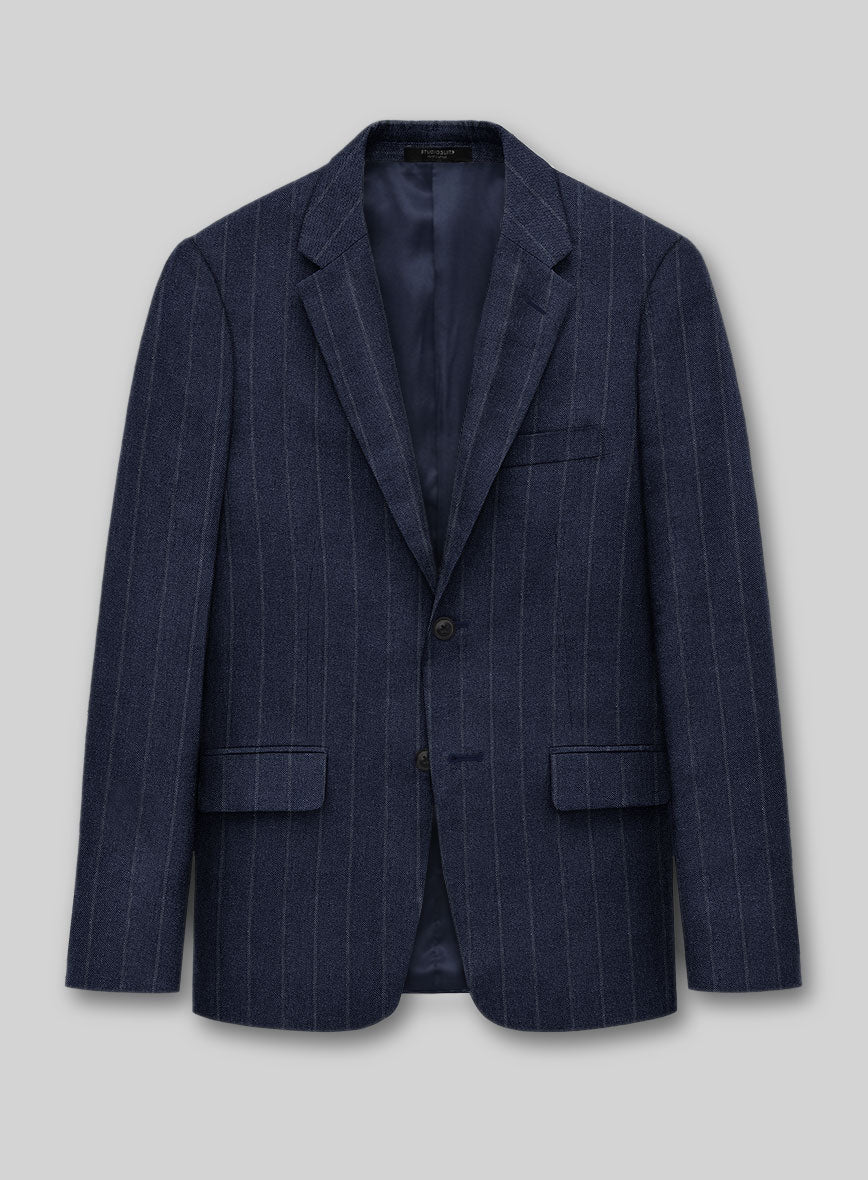 Italian Linen Navisto Stripe Jacket - StudioSuits