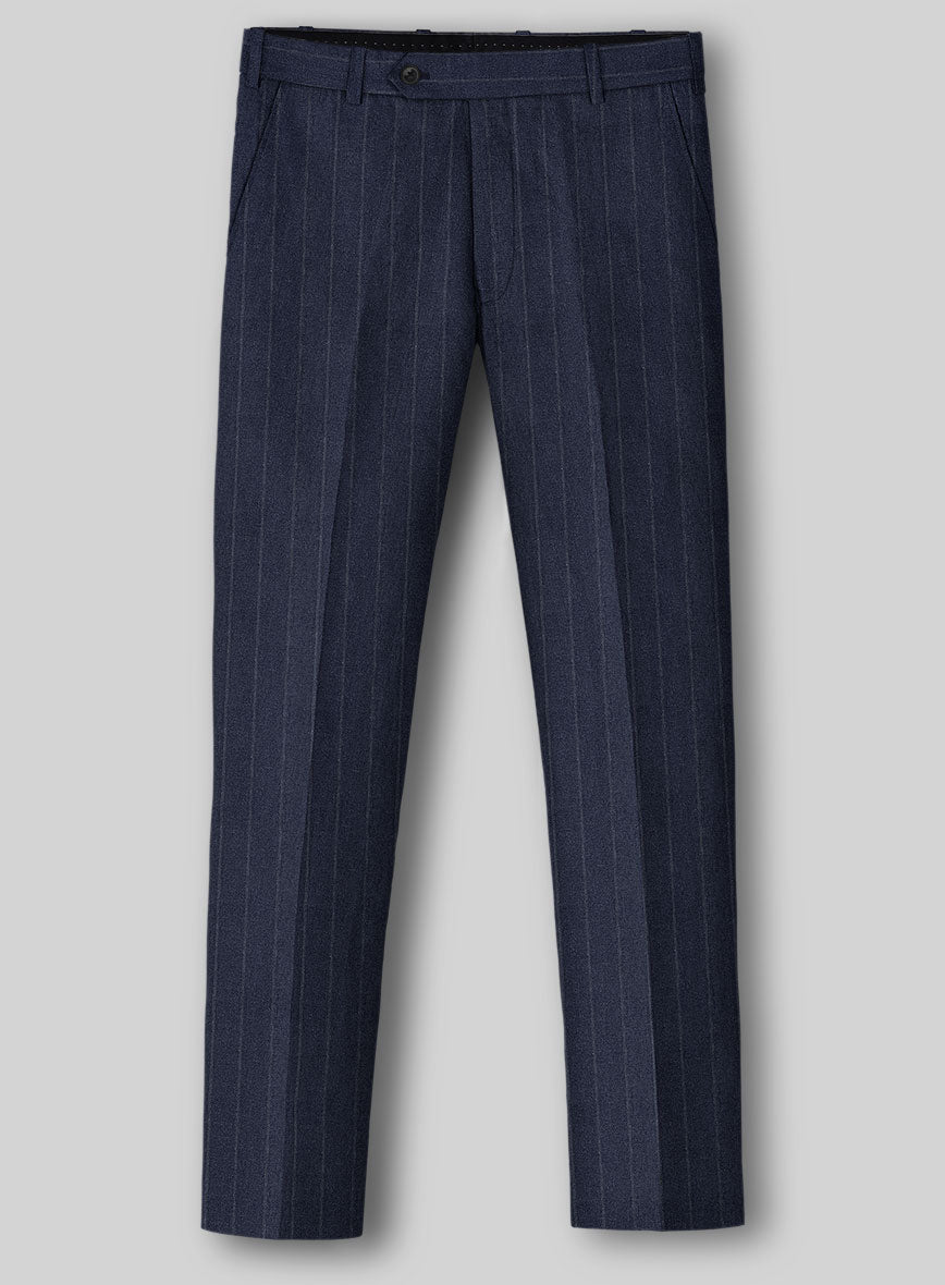 Italian Linen Navisto Stripe Pants - StudioSuits