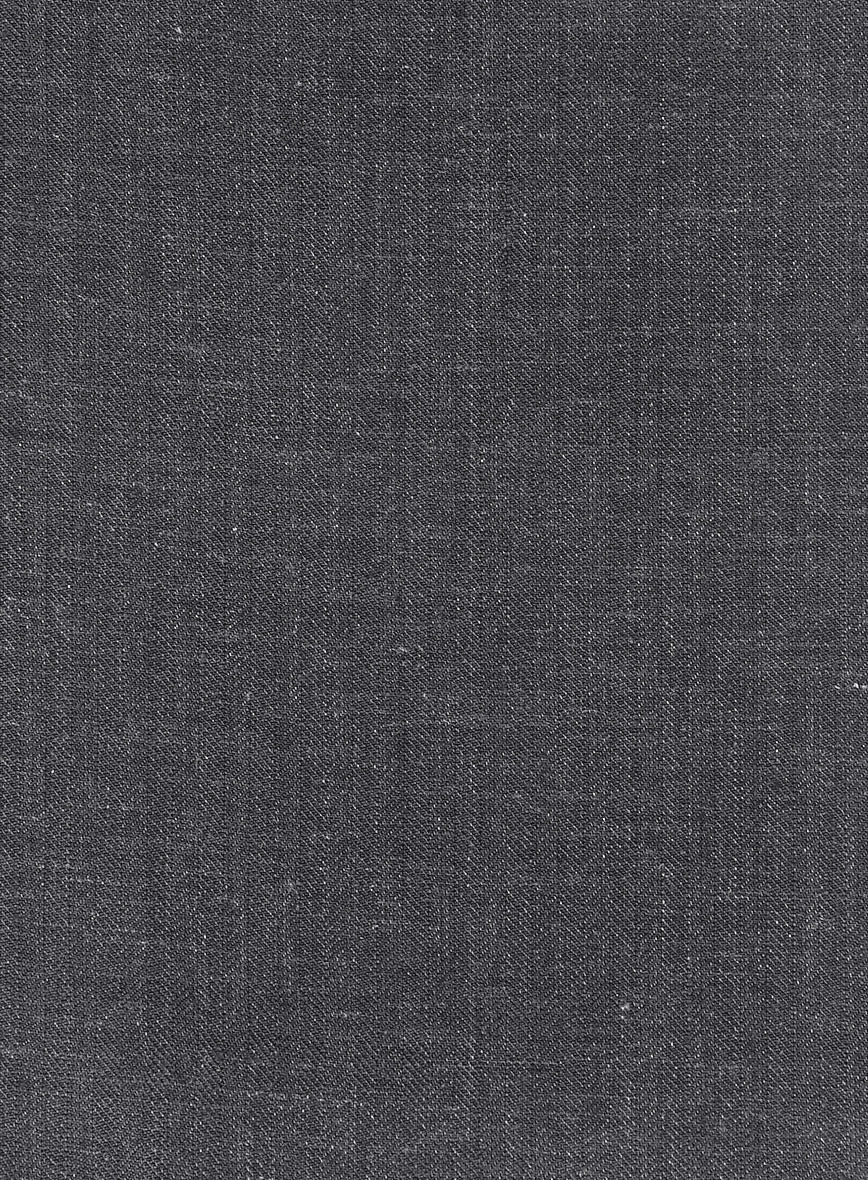 Italian Linen Nottegno Herringbone Pants - StudioSuits