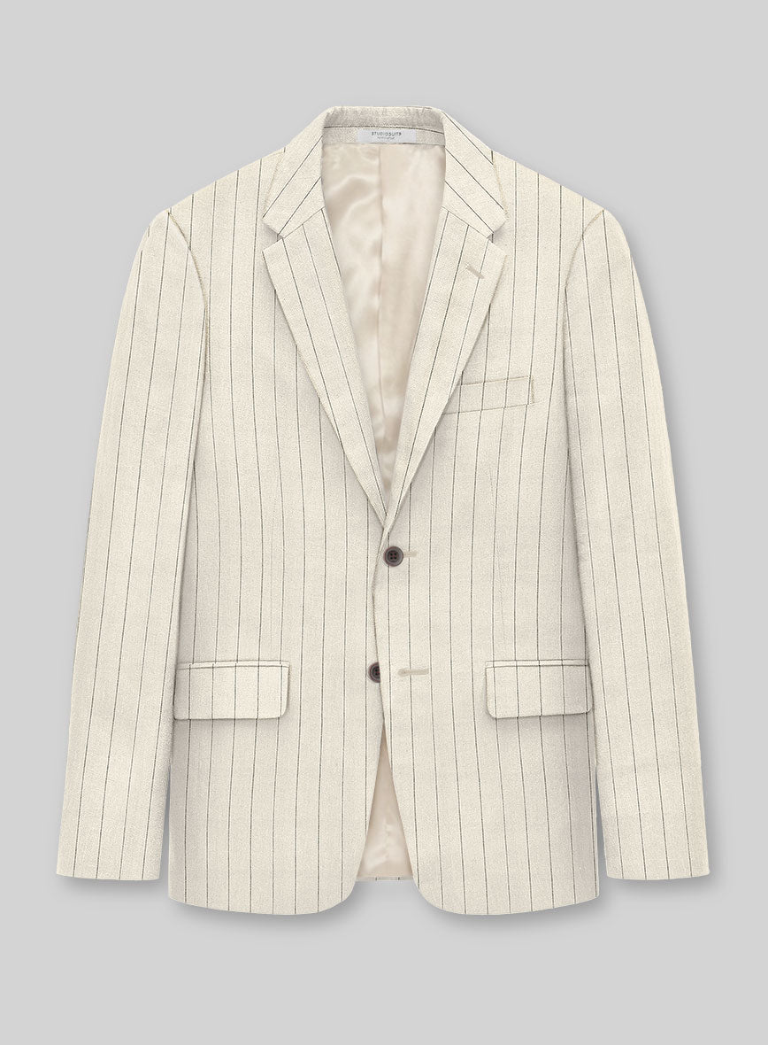Italian Linen Olissaro Stripe Suit - StudioSuits