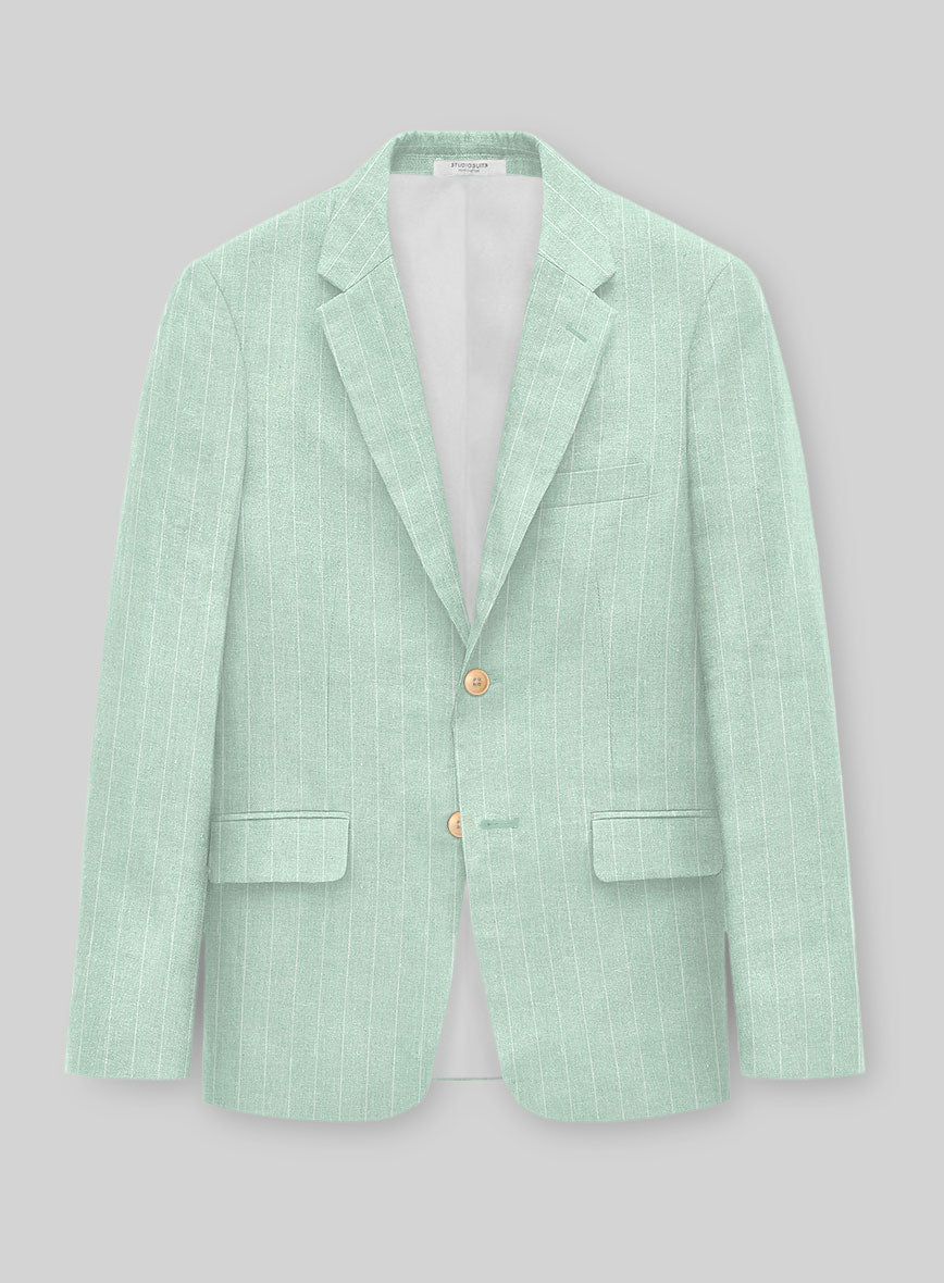 Italian Linen Pistano Stripe Suit - StudioSuits