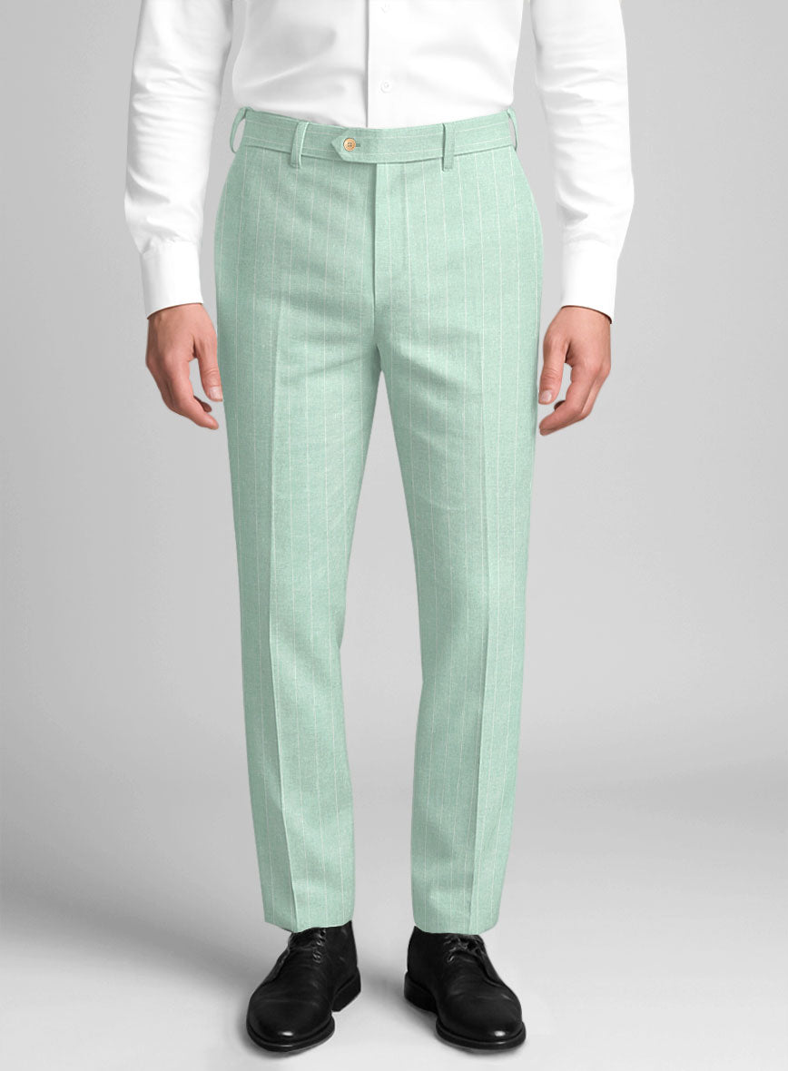 Italian Linen Pistano Stripe Suit - StudioSuits