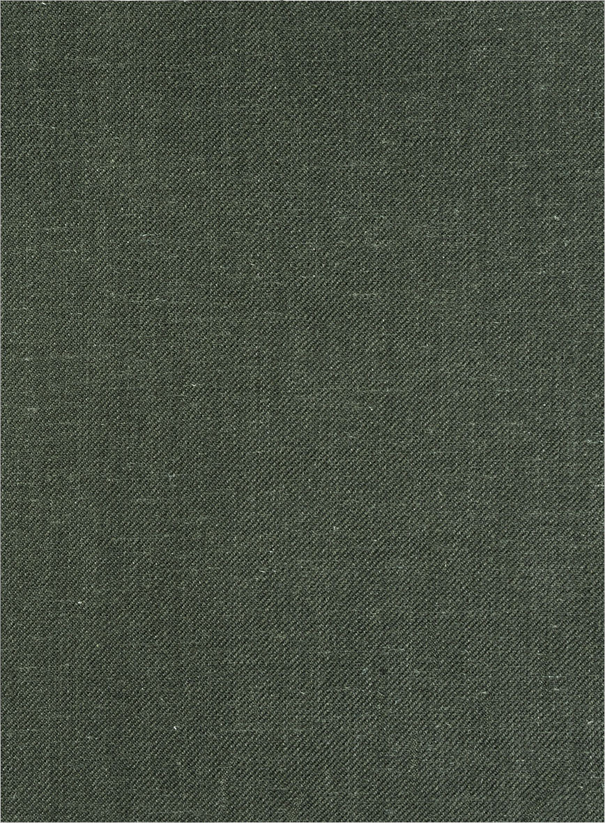 Italian Linen Seaweed Olive Jacket - StudioSuits